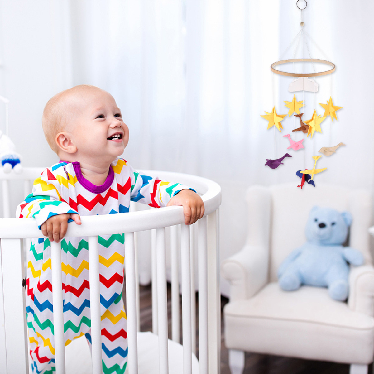 Baby Nursery Hanging Decor - 1 szt. Zawieszka do łóżeczka dziecięcego,