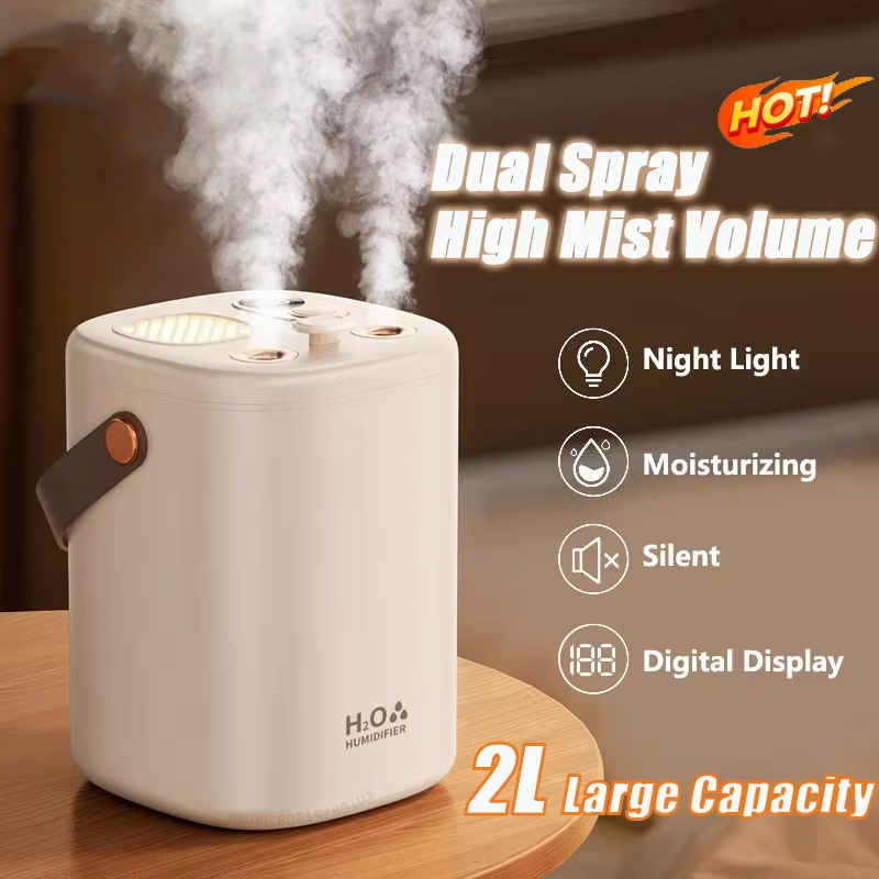 Baby Nursery Humidifier - Nawilżacz ultradźwiękowy 2L do pokoju dziecięcego,