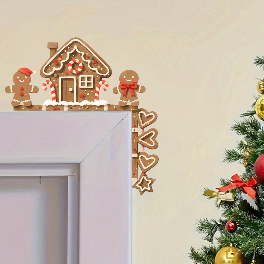 Baby Nursery Wall - Naklejka Ścienna Świąteczna Piernikowy Domek i
