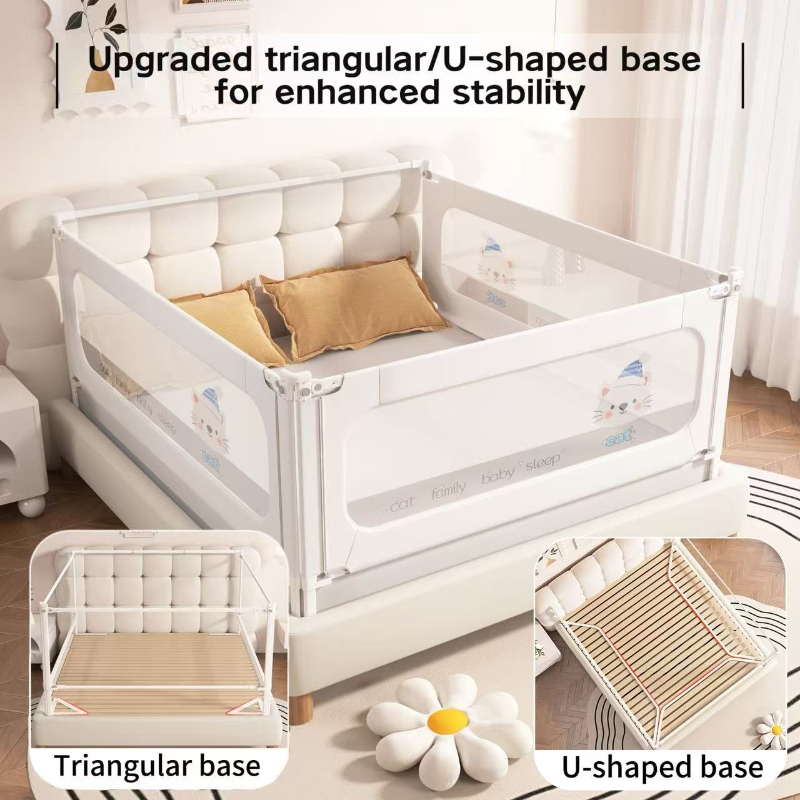 Bed Rail Toddler - Zestaw 3-panelowej barierki do łóżeczka dziecięcego