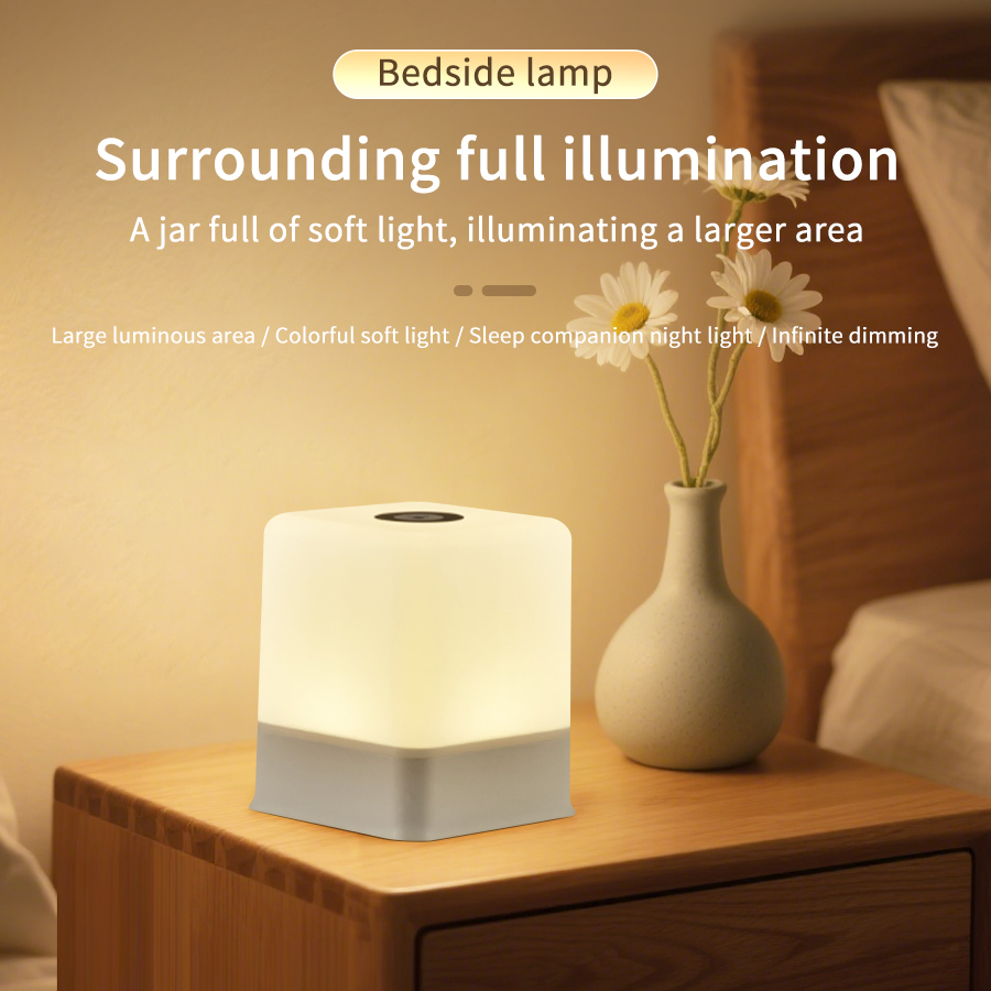 Baby Nursery Table Lamp - Lampka nocna LED dotykowa, ładowalna, lampka