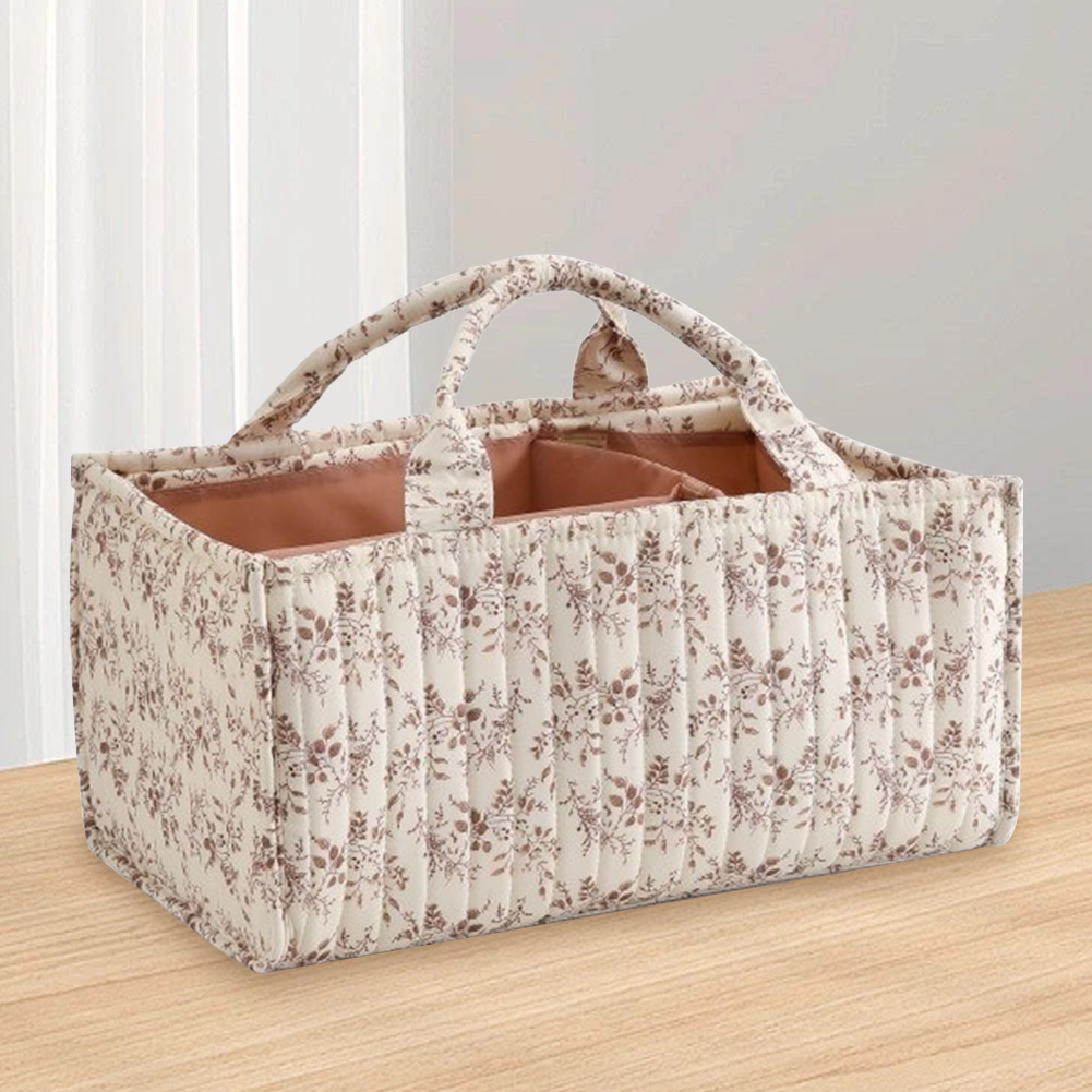 Baby Nursery Essentials - Organizer na pieluchy w kwiaty z