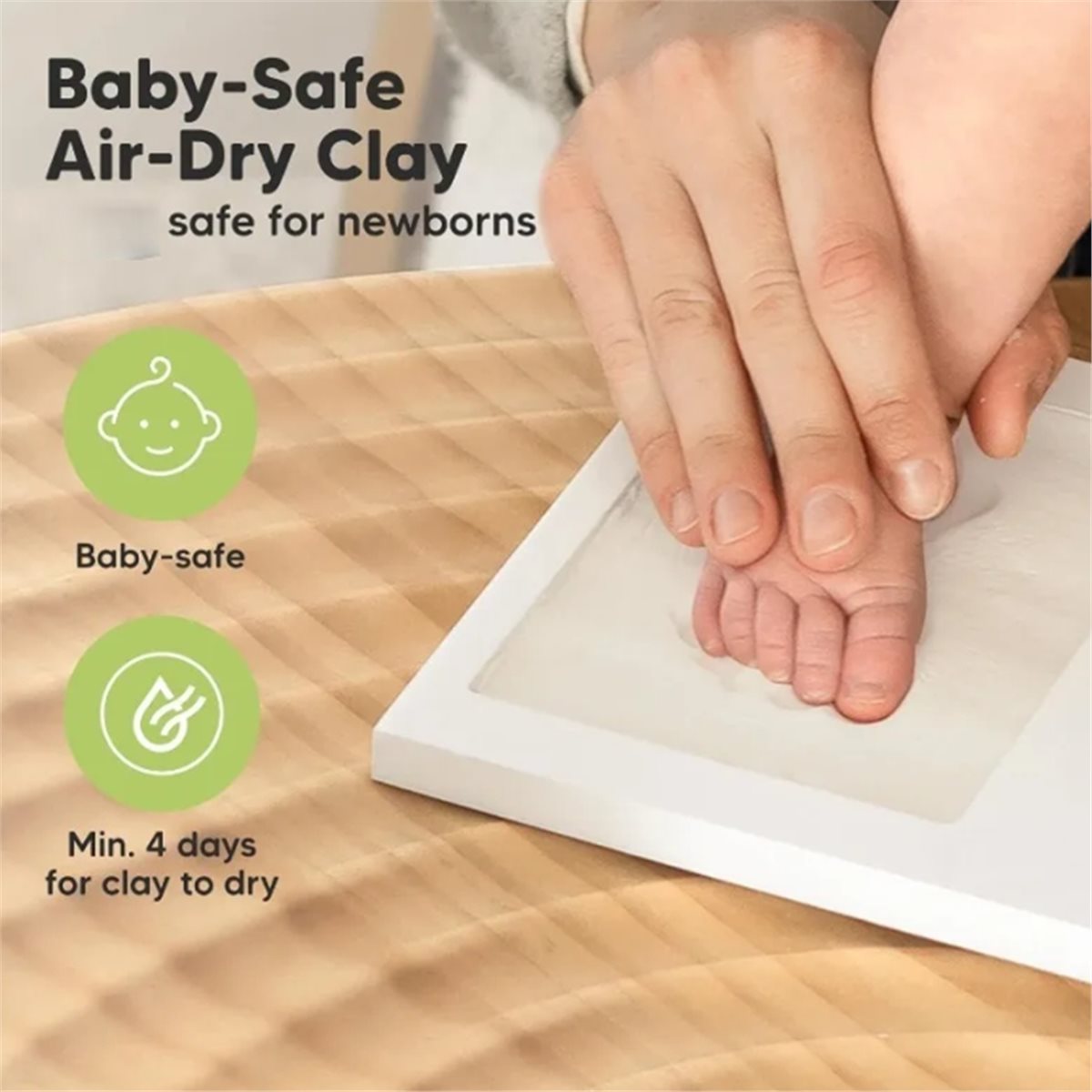 Baby Nursery Essentials - Zestaw do przechowywania odcisków dłoni i