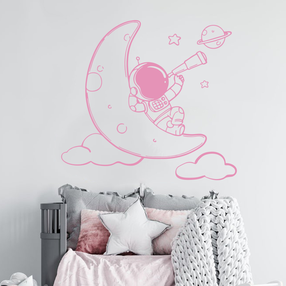 Kreskówka Astronauta na Księży – Baby Nursery Vinyl Wall Stickers recenzja i cena