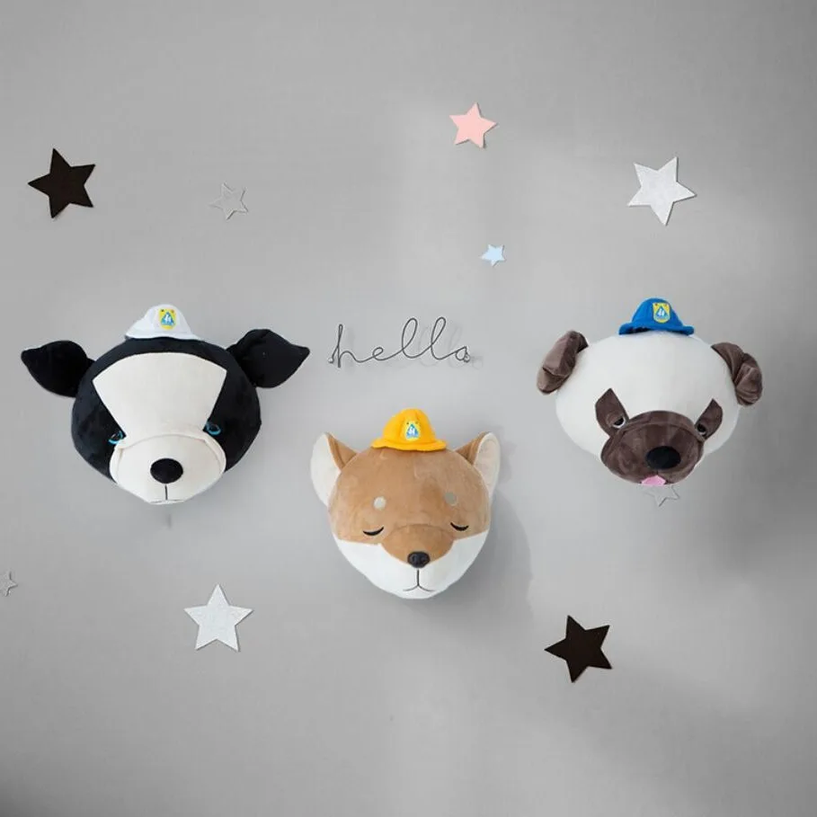 Wypchana, trójwymiarowa głowa  – Baby Nursery Hanging Decor recenzja i cena