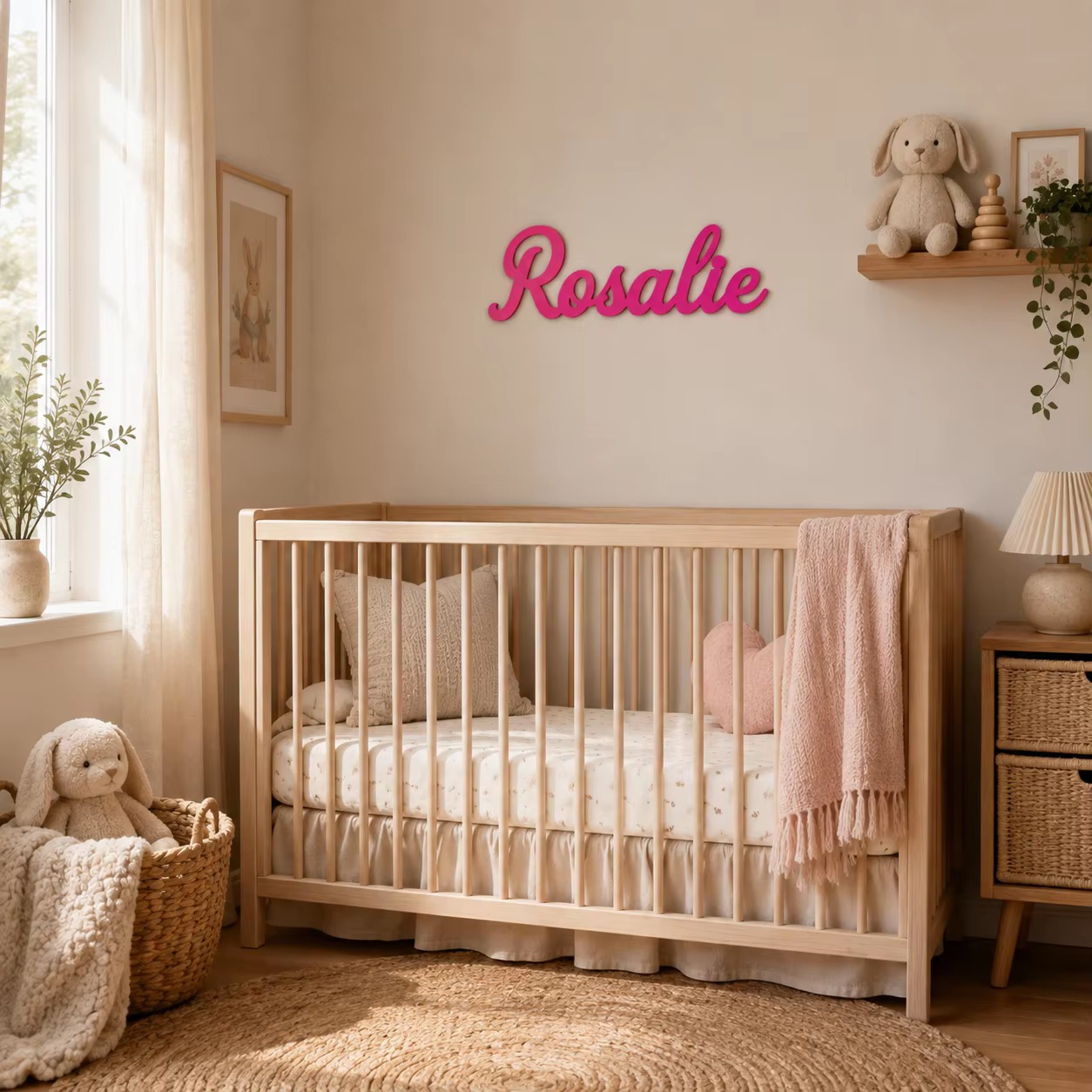 Personalizowany drewniany znak – Baby Nursery Wall recenzja i cena