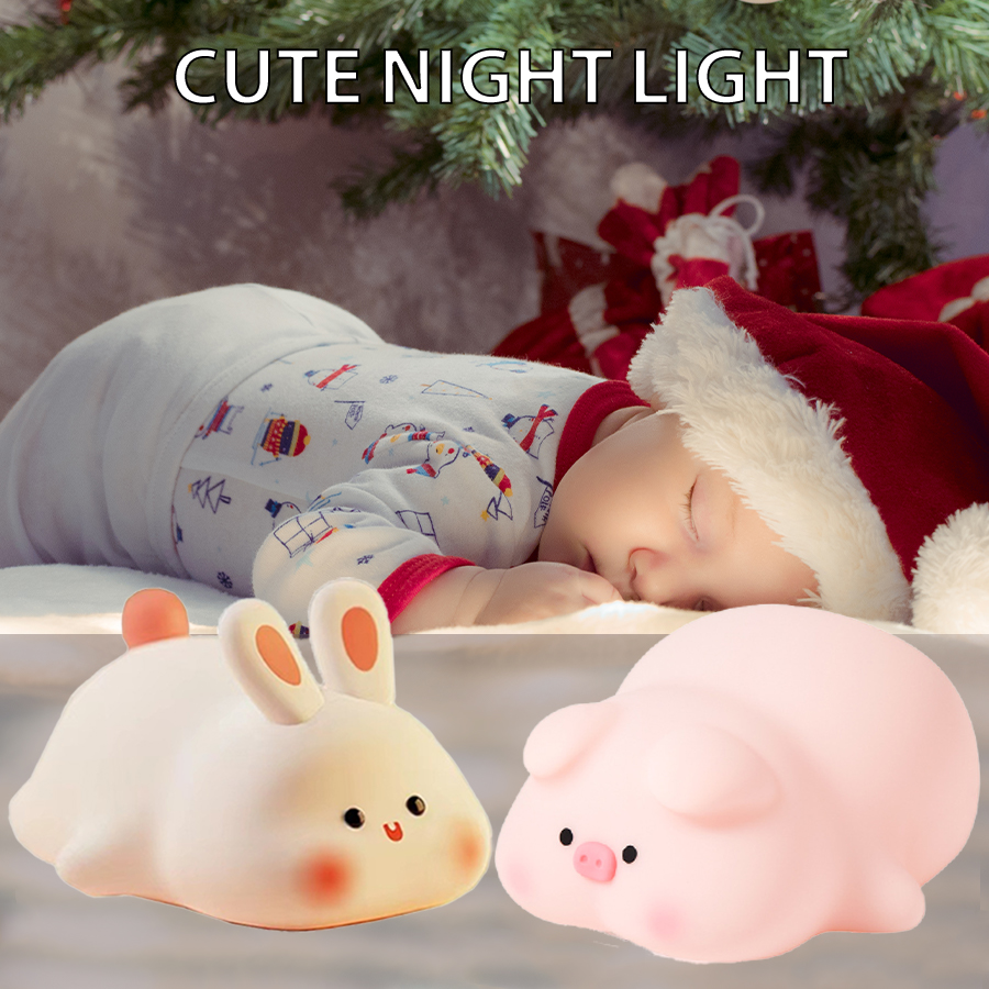 Piggy Bunny lampka nocna lampa – Baby Nursery Table Lamp recenzja i cena
