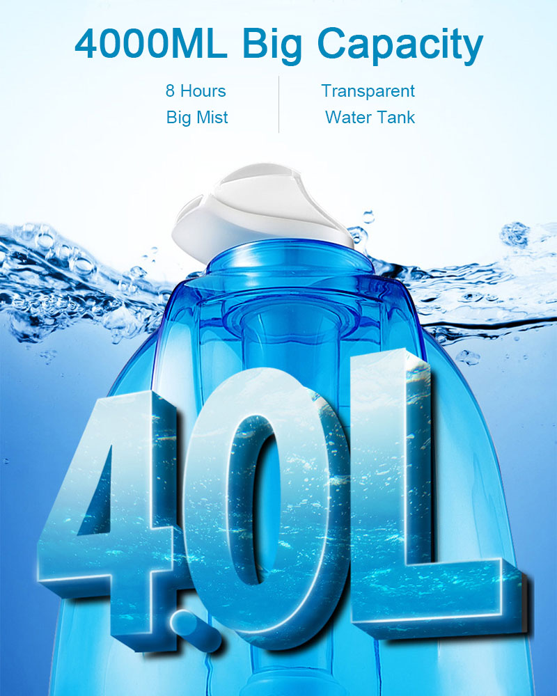 4000ML domowy nawilżacz powiet – Baby Nursery Humidifier recenzja i cena