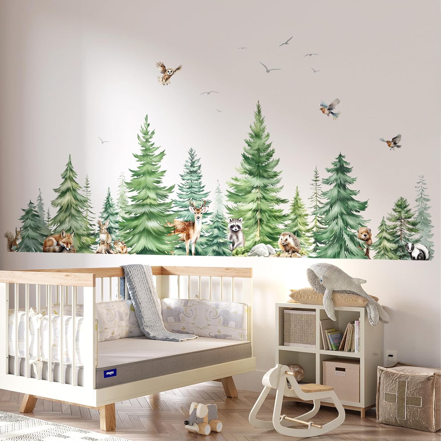 Duże naklejki ścienne akwarelo – Baby Nursery Furniture recenzja i cena