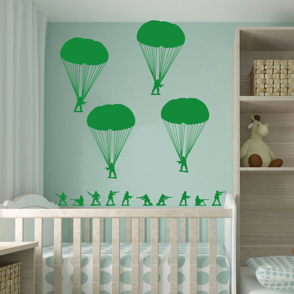 Armia mężczyźni żołnierze spad – Baby Nursery Vinyl Wall Stickers recenzja i cena