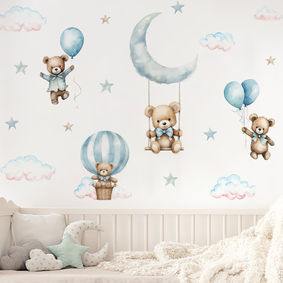 Akwarela Niedźwiedź Balon na g – Baby Nursery Furniture recenzja i cena