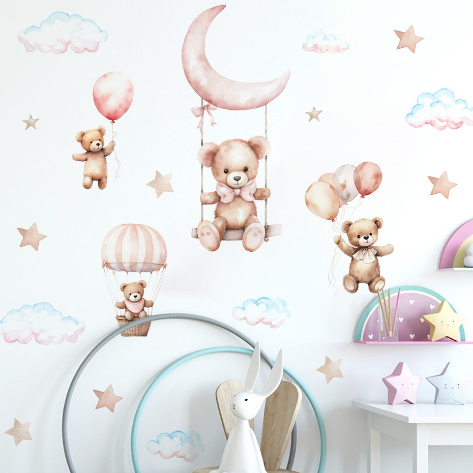Akwarela Niedźwiedź Balon na g – Baby Nursery Furniture recenzja i cena