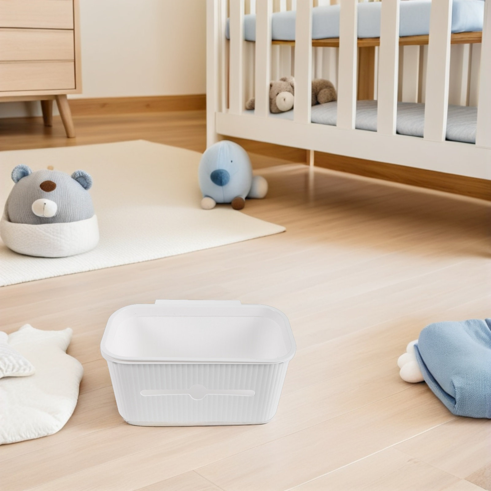 Kosz na pieluchy przy łóżeczku – Baby Nursery Essentials recenzja i cena