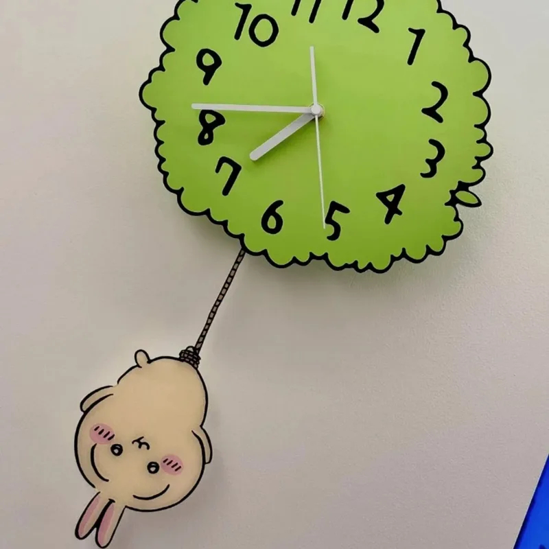 Uroczy zegar ścienny Chiikawa  – Baby Nursery Hanging Decor recenzja i cena
