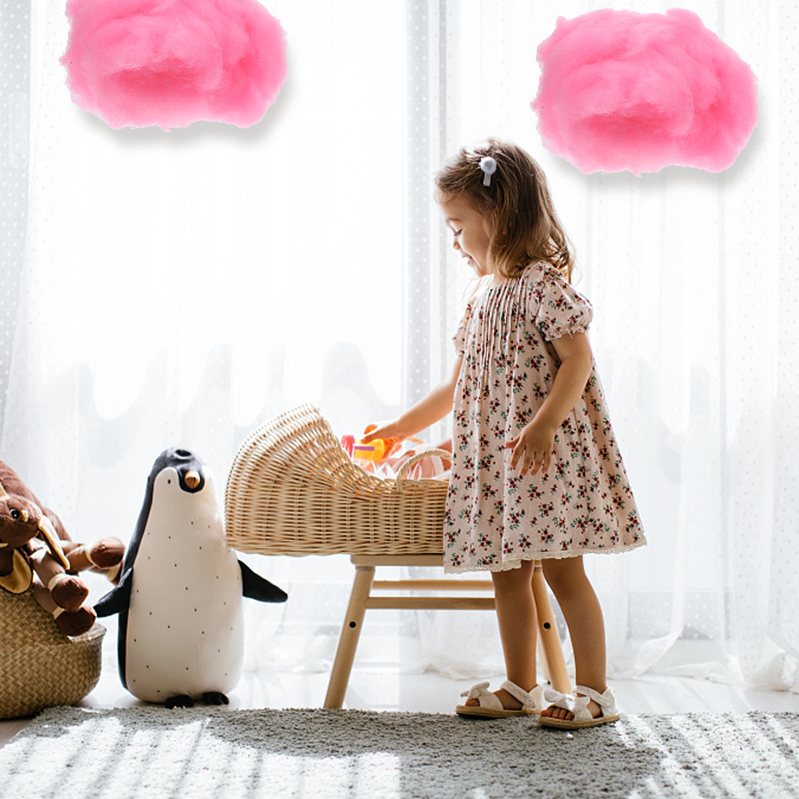 4 szt. Wiszące ozdoby w kształ – Baby Nursery Hanging Decor recenzja i cena