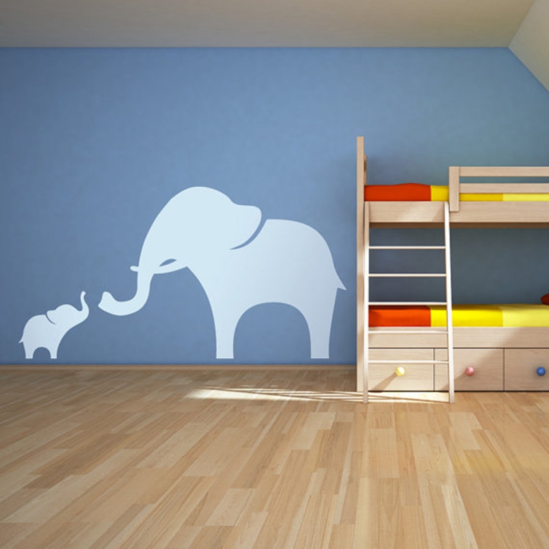 Mama i dziecko słoń naklejka ś – Baby Nursery Vinyl Wall Stickers recenzja i cena