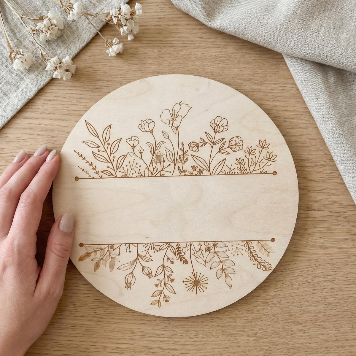 Personalizowana okrągła drewni – Baby Nursery Wall recenzja i cena