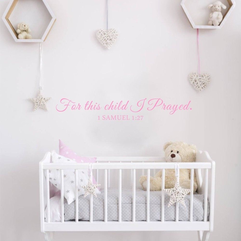 Dla tego dziecka modlę się Sam – Baby Nursery Vinyl Wall Stickers recenzja i cena