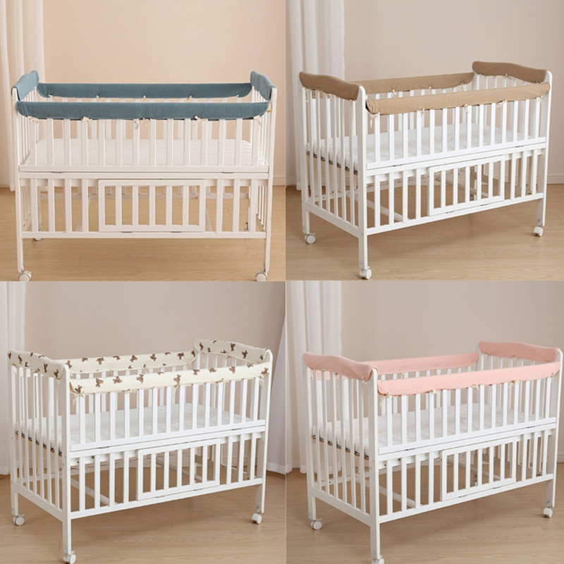 4 szt. Bawełniane zderzaki łóż – Bed Rail Toddler recenzja i cena