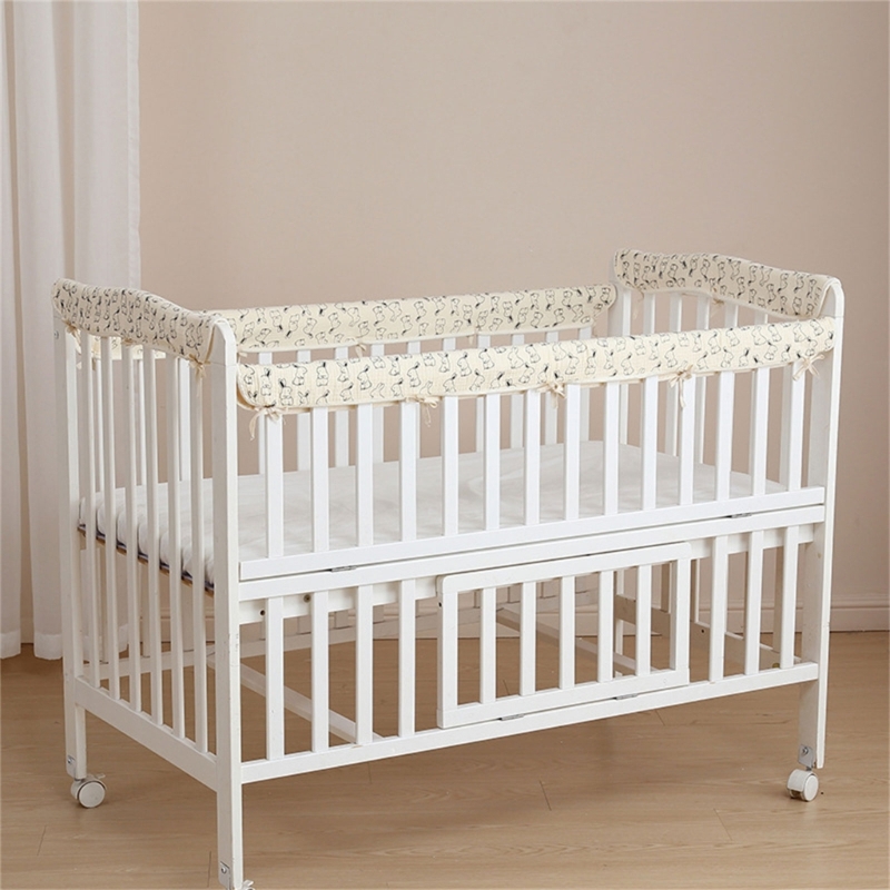 4 szt. Bawełniane zderzaki łóż – Bed Rail Toddler recenzja i cena