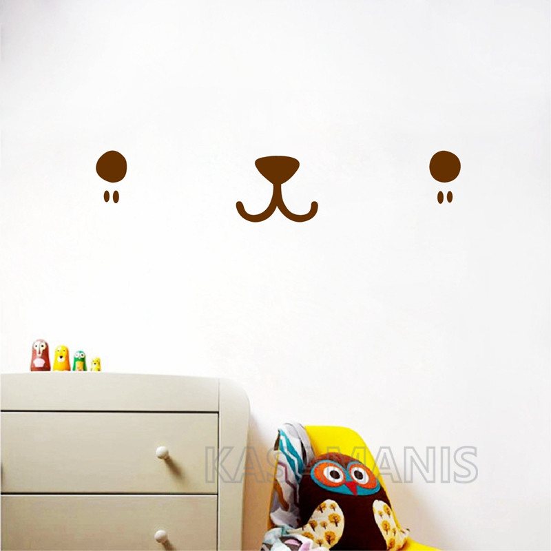 Śliczne twarz Kawaii ścienne a – Baby Nursery Vinyl Wall Stickers recenzja i cena