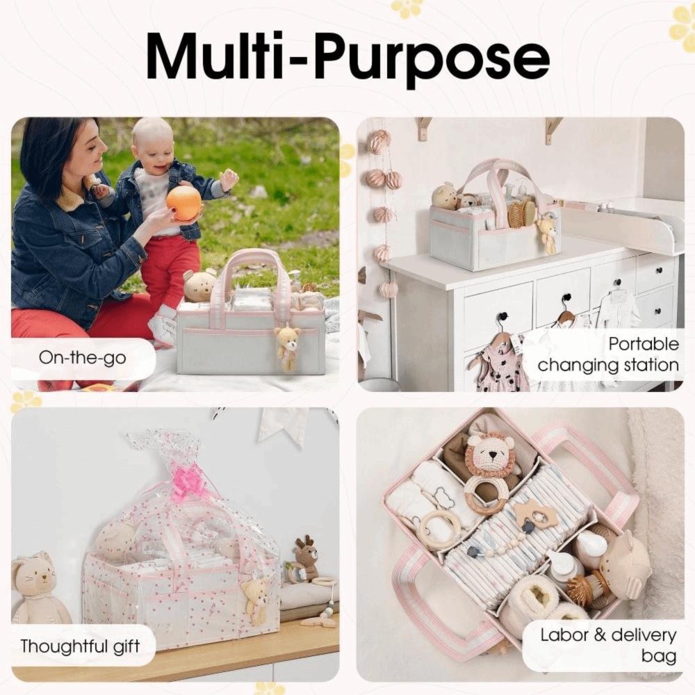 Filcowy organizer na pieluchy  – Baby Nursery Essentials recenzja i cena