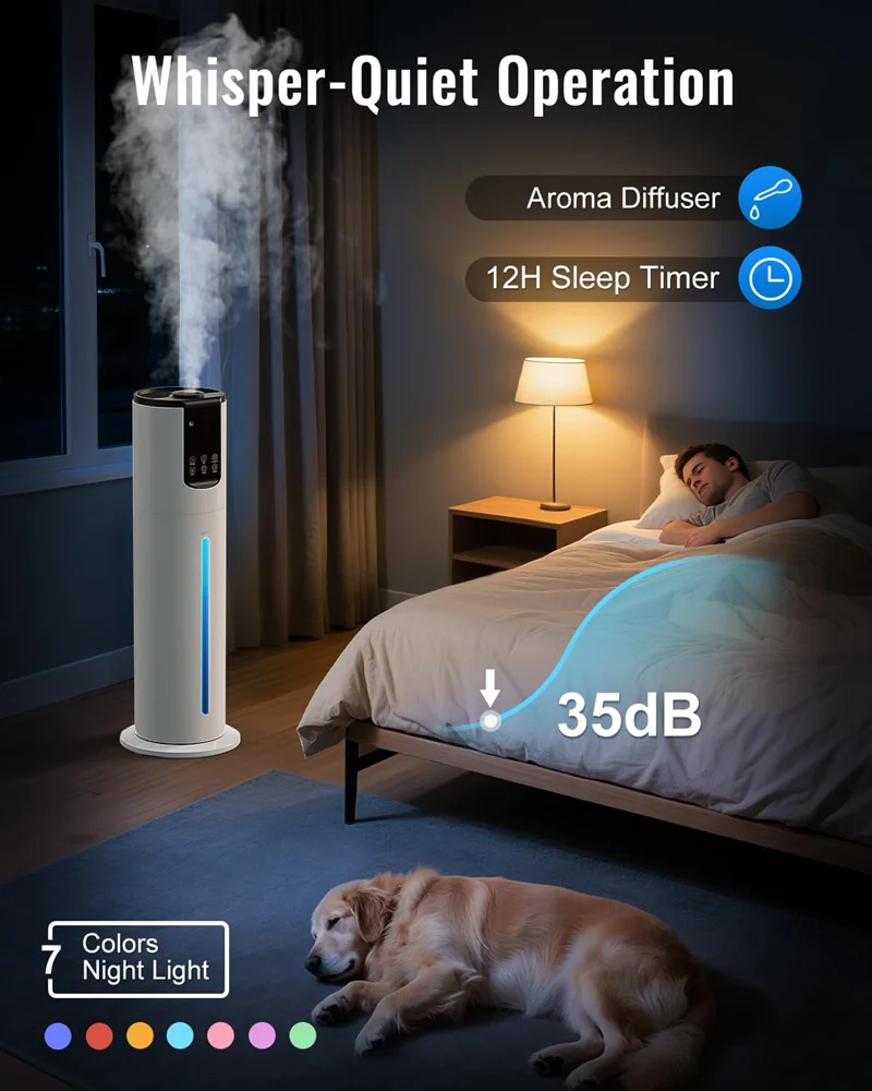 Ultracichy nawilżacz powietrza – Baby Nursery Humidifier recenzja i cena
