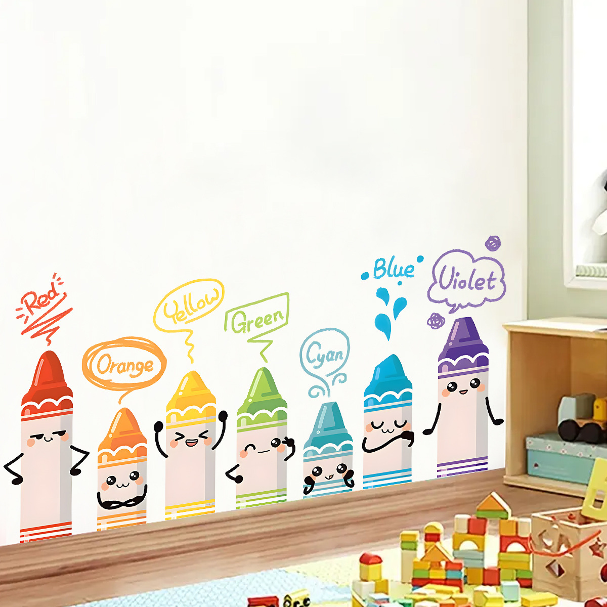 Cartoon Cute Colorful Crayon P – Baby Nursery Furniture recenzja i cena