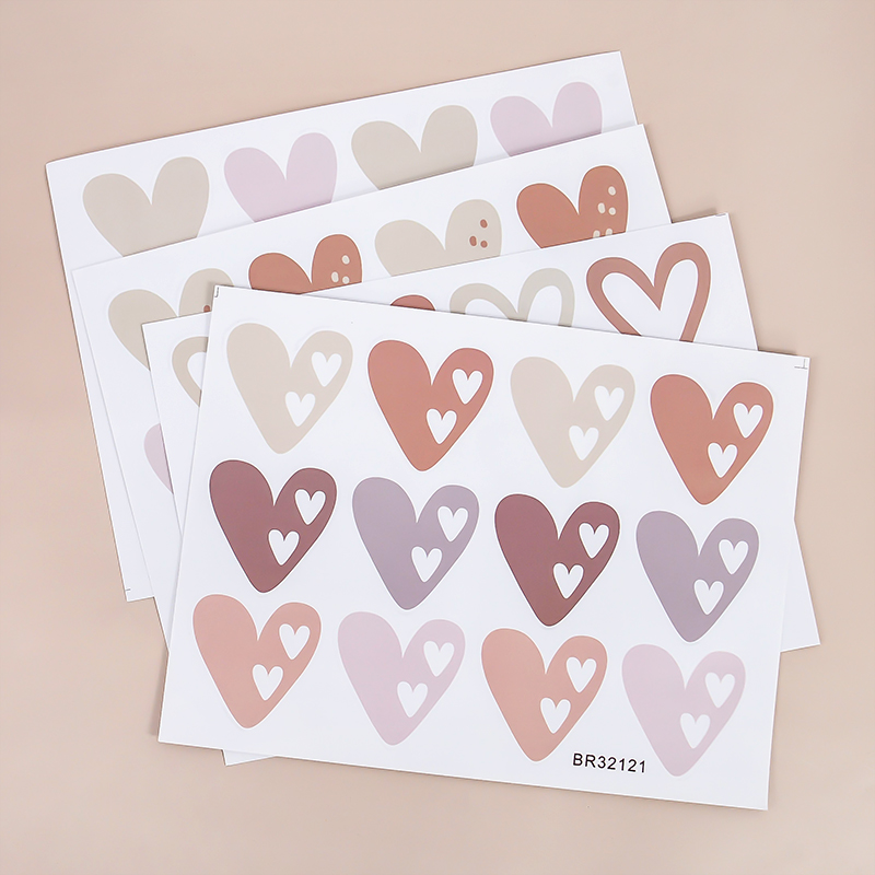 2pcs Lovely Hearts Ins Wall St – Baby Nursery Vinyl Wall Stickers recenzja i cena