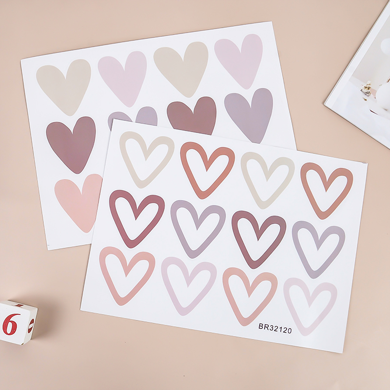 2pcs Lovely Hearts Ins Wall St – Baby Nursery Vinyl Wall Stickers recenzja i cena