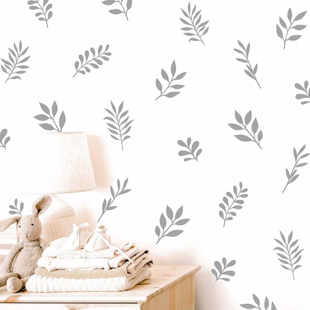 41Pcs Botanical Leaf Wall Stic – Baby Nursery Vinyl Wall Stickers recenzja i cena