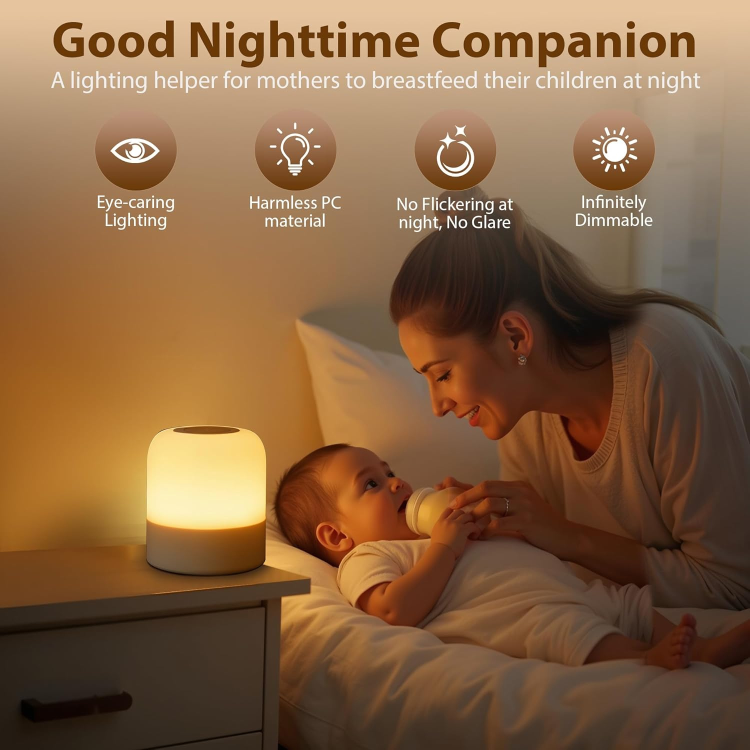 1 szt. Przenośna lampka nocna  – Baby Nursery Table Lamp recenzja i cena
