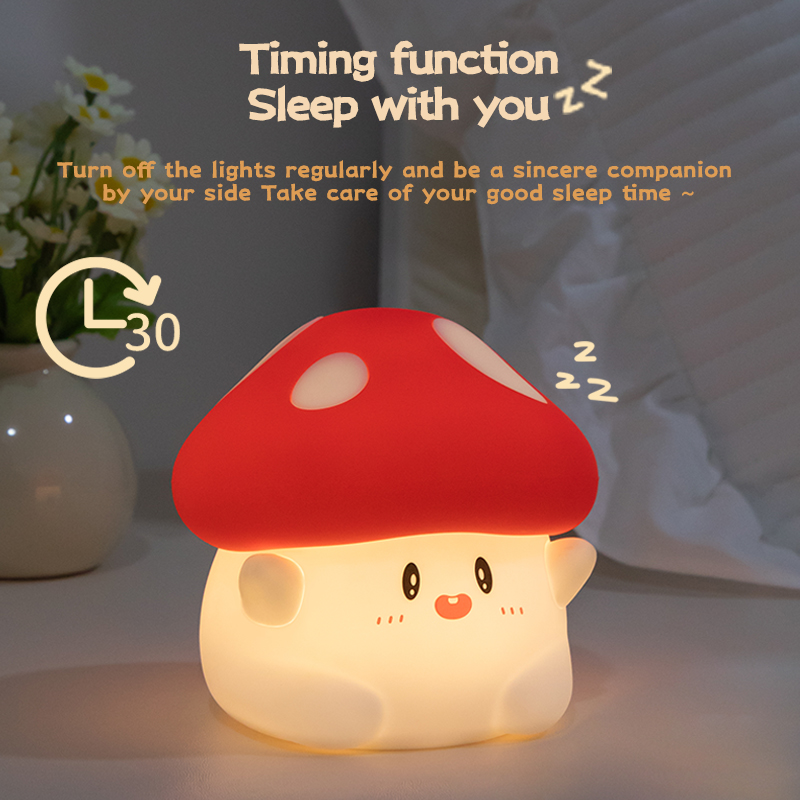 Grzybowa lampka nocna LED akum – Baby Nursery Table Lamp recenzja i cena