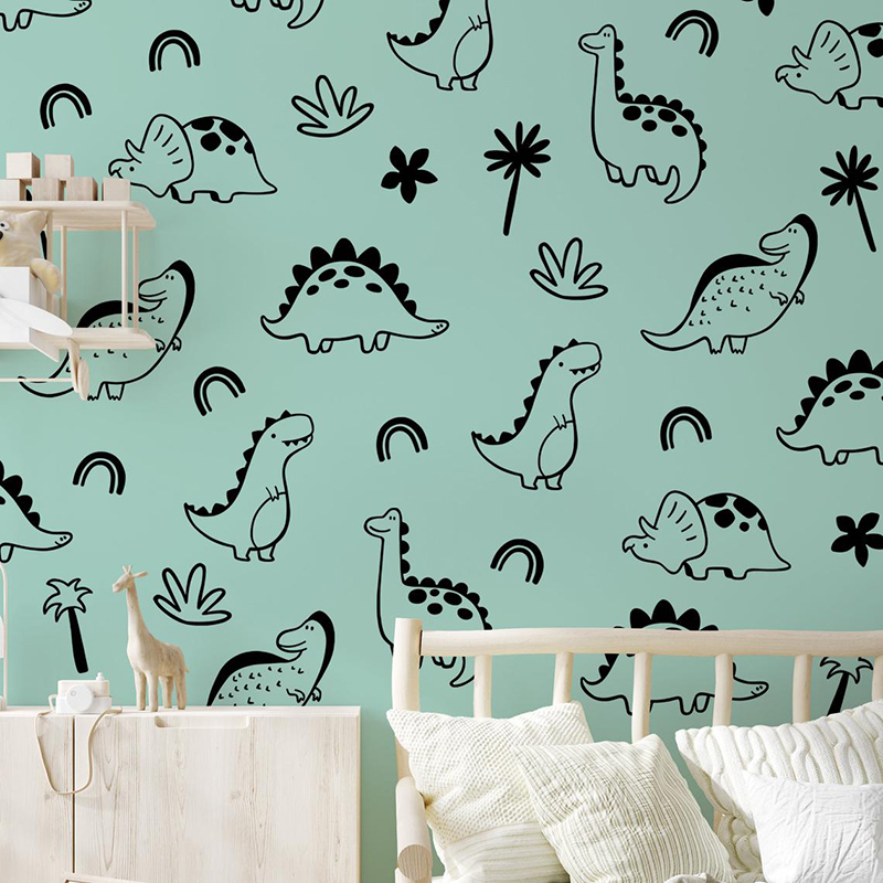 Geometryczne drzewo dinozaura  – Baby Nursery Vinyl Wall Stickers recenzja i cena