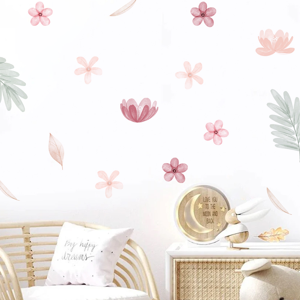 Boho Leaves Botanical DIY Nakl – Baby Nursery Vinyl Wall Stickers recenzja i cena