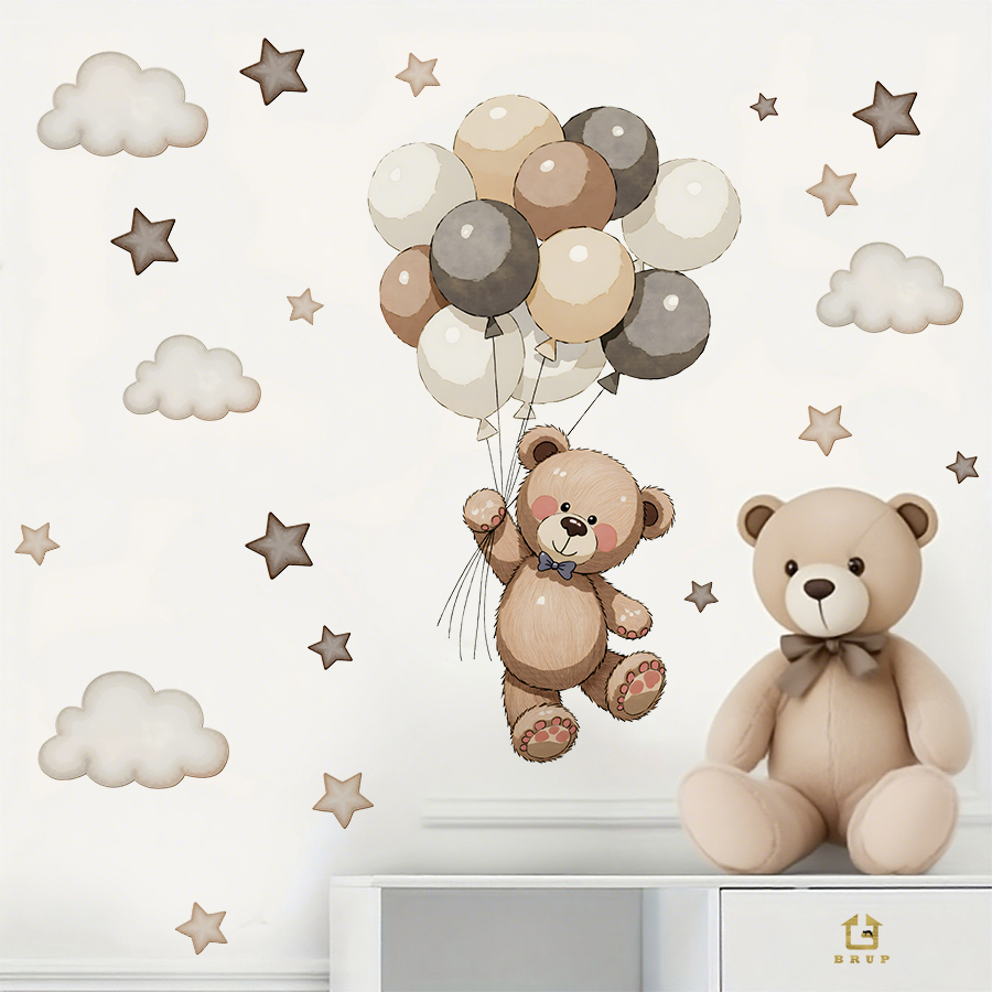 Urocze naklejki ścienne z misi – Baby Nursery Wall recenzja i cena