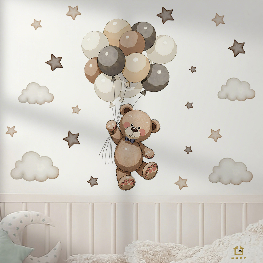 Urocze naklejki ścienne z misi – Baby Nursery Wall recenzja i cena