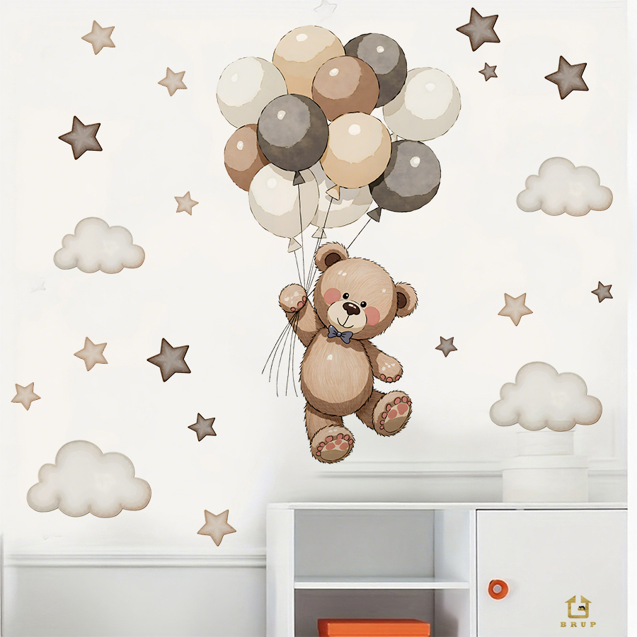 Urocze naklejki ścienne z misi – Baby Nursery Wall recenzja i cena