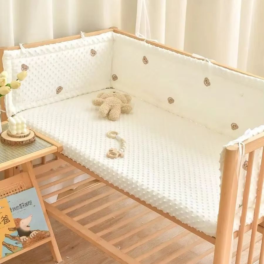 Jednokolorowa bawełniana osłon – Bed Rail Toddler recenzja i cena
