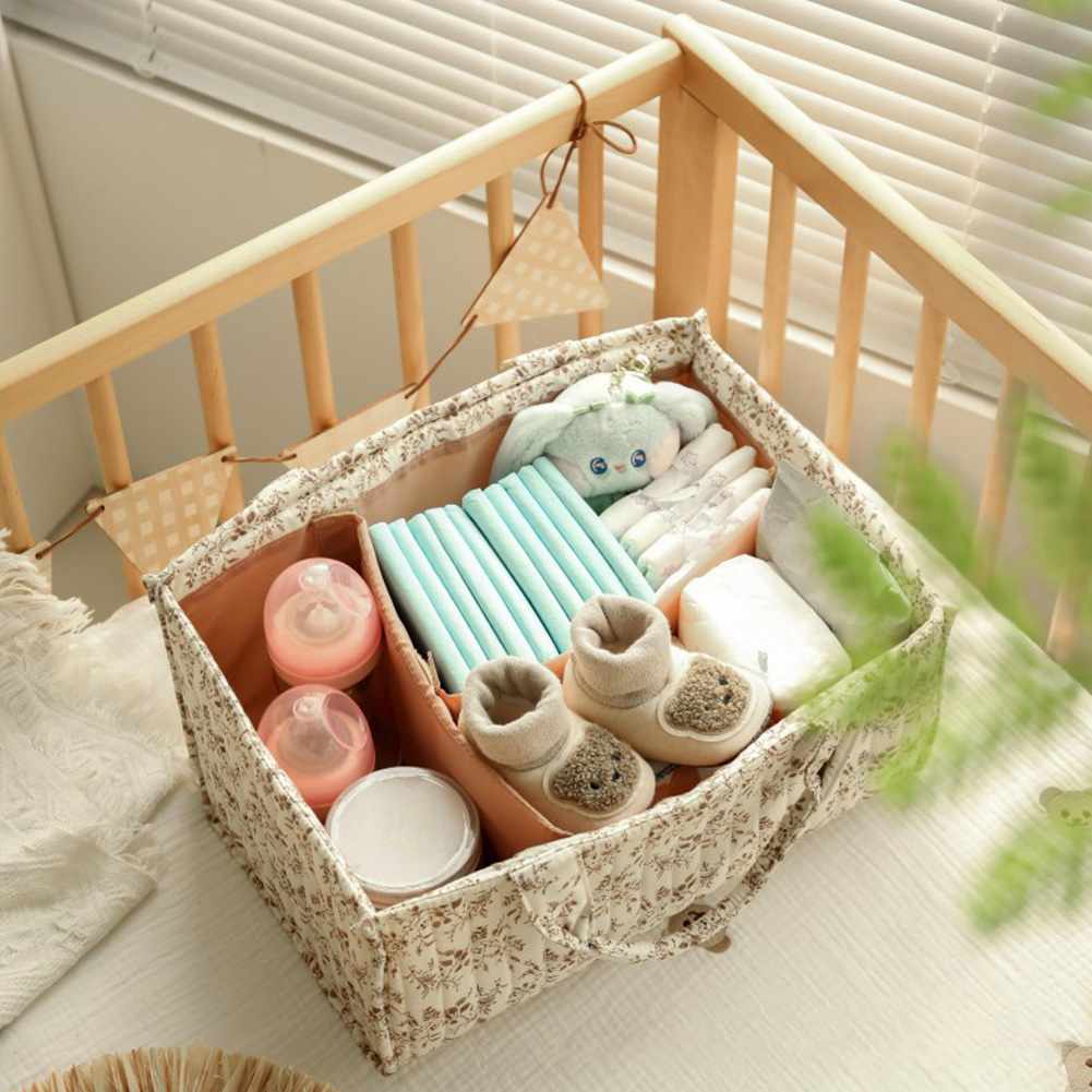 Organizer na pieluchy w kwiaty – Baby Nursery Essentials recenzja i cena