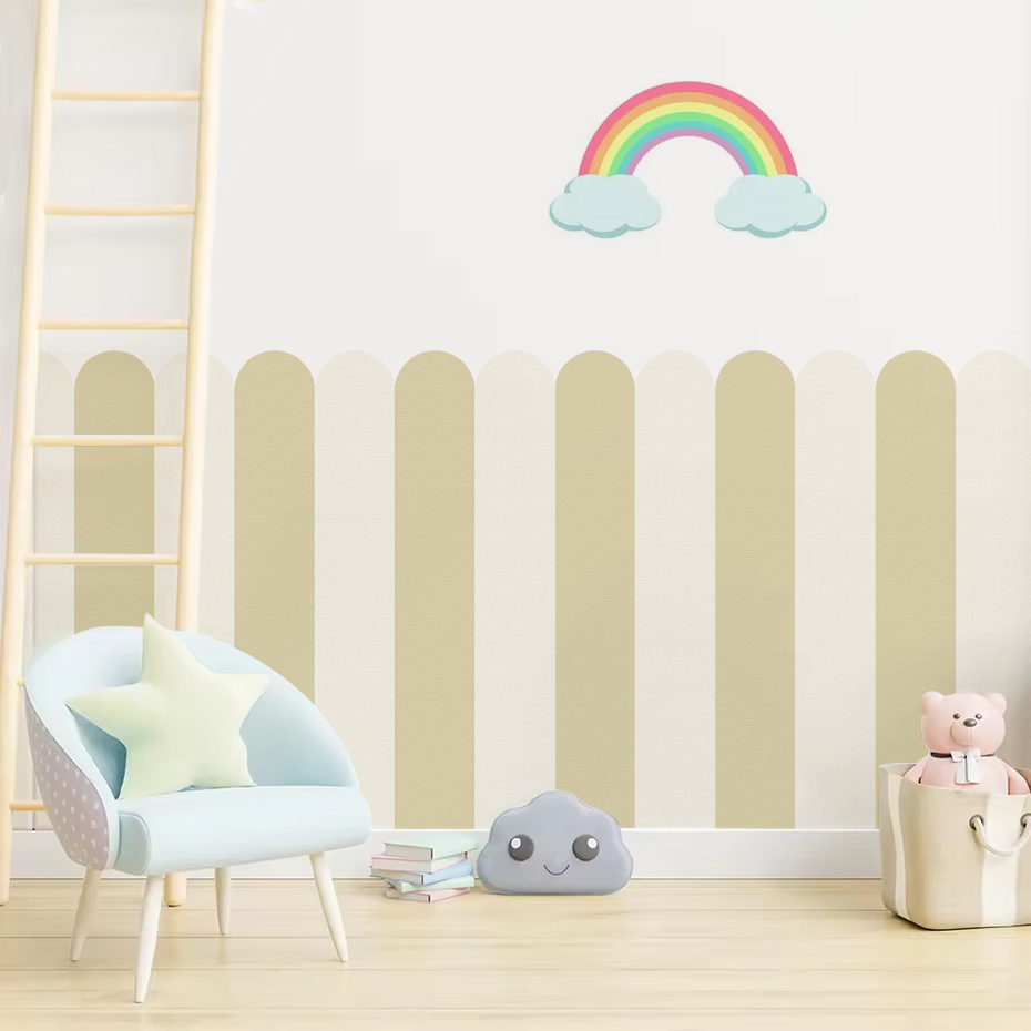 Wielokolorowa pionowa tapeta w – Baby Nursery Wall recenzja i cena