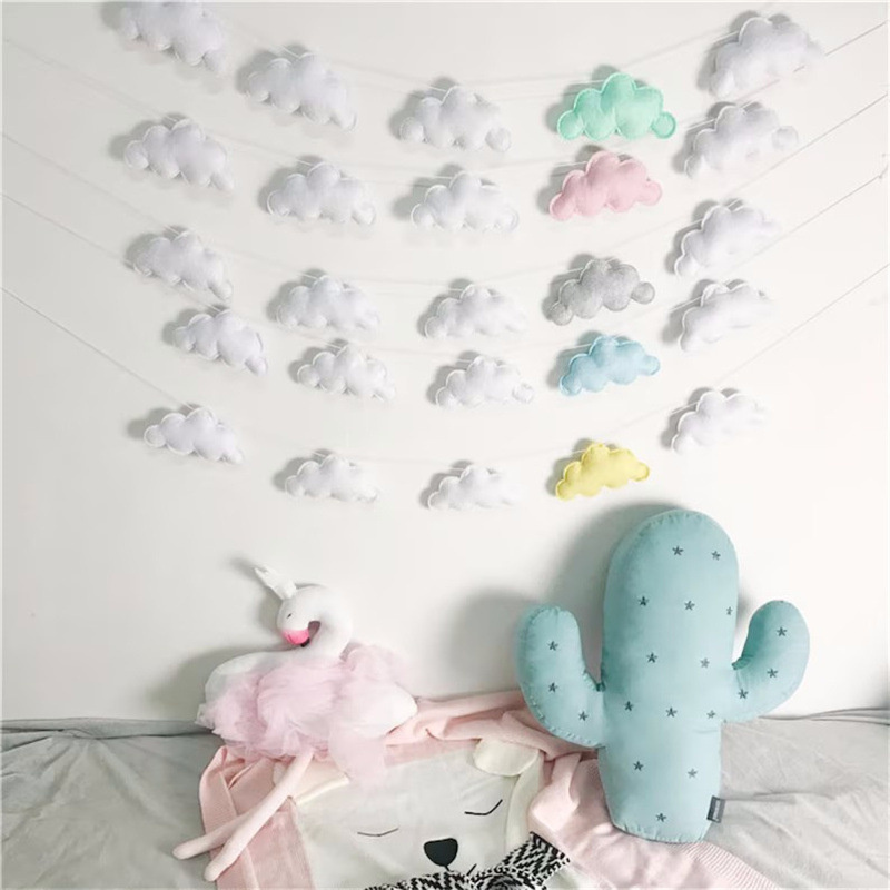 Nordic filcowe girlandy chmuro – Baby Nursery Hanging Decor recenzja i cena