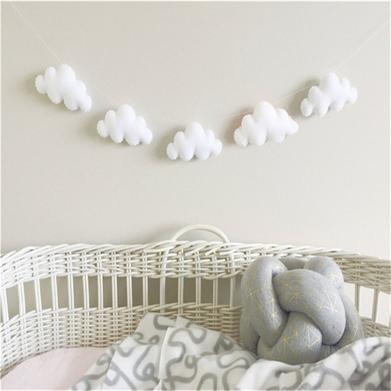 Nordic filcowe girlandy chmuro – Baby Nursery Hanging Decor recenzja i cena